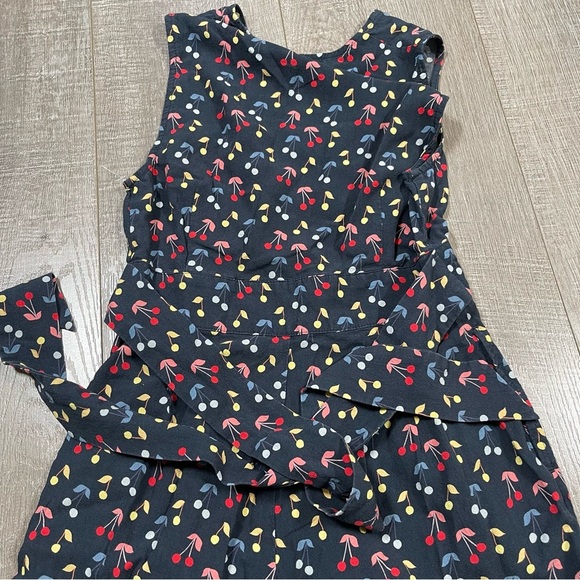 Marine Layer Holli Jumpsuit Wide leg cherry print Size XS navy - Picture 8 of 13